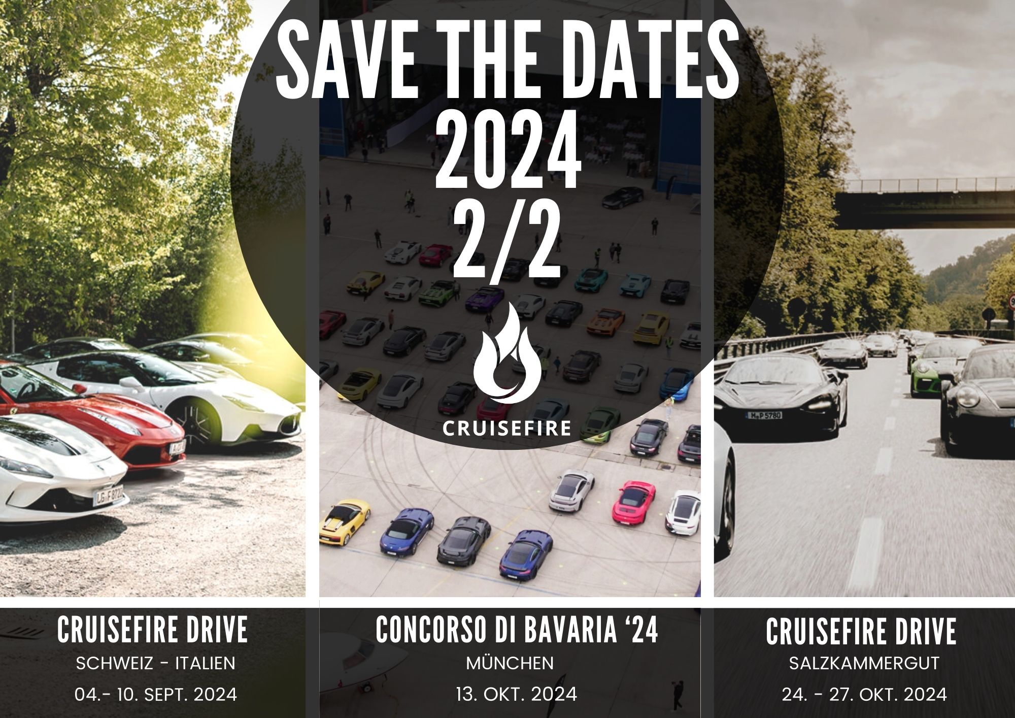 Cruisefire Sportwagentreffen 2024 Sportwagentouren 2024