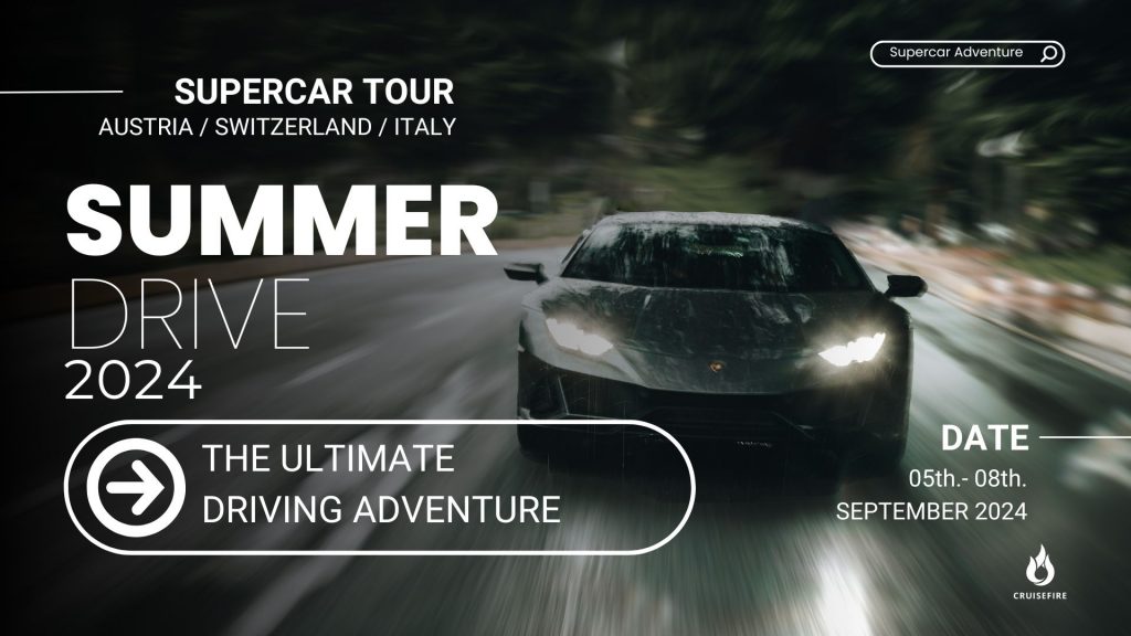 Cruisefire Supercar tour Summer Drive 2024