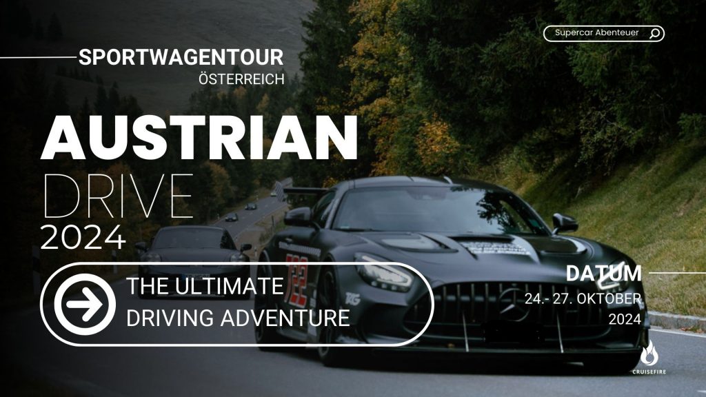 Cruisefire Sportwagentour Austrian Drive 2024 Salzkammergut