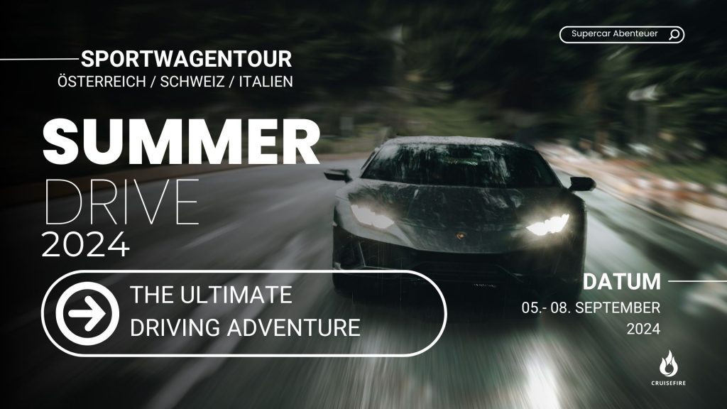 Cruisefire Sportwagentour Summer Drive 2024