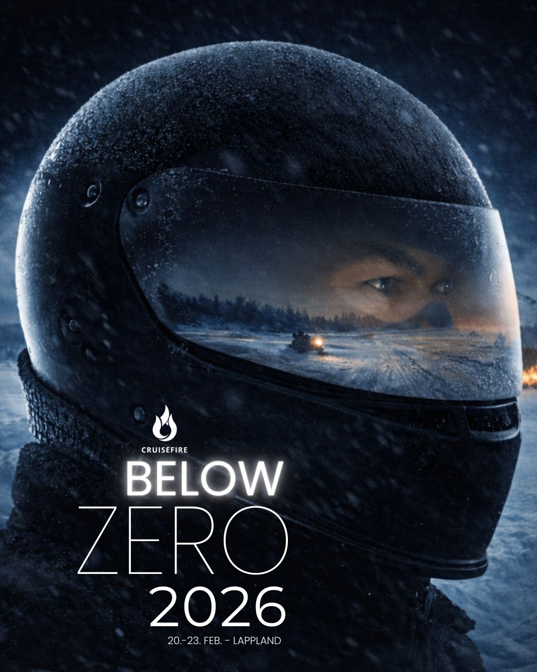 Cruisefire BELOW ZERO 2026 in Arvidsjaur Lappland – exklusives Arctic Adventure für Unternehmer und Sportwagen-Enthusiasten mit Drift, Schneemobil, Eisbrecher und Spa